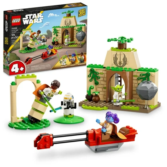 LEGO Star Wars Tenoo Jedi Temple 75358 Building Toy with Kai Brightstar and Yoda Figures, Star Wars Toy Starter Set with Easy and Playful Builds, Birthday Gift for 4 Year Olds