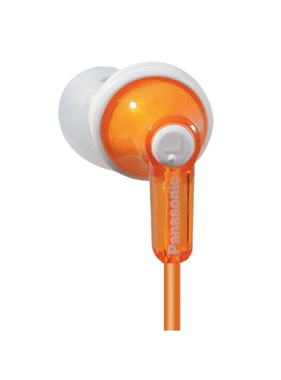 Panasonic ErgoFit Best in Class In-Ear Earbud Headphones RP-HJE120-D (Orange)