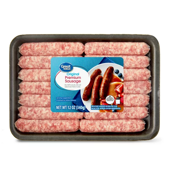 Great Value Original Premium Sausage Links, 12 oz