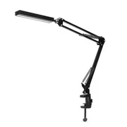 Top Deals Touch Adjustable Brightness Long Arm Desk Lamp Work Reading Folding Clip-on LED Table Light For Home School Bedroom black