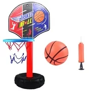 Kids Height- Adjustable Sports Basketball System Hoop Basketball Goal Backboard