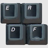 HQRP English US QWERTY Laminated Non-Transparent Keyboard Stickers with Black Background for All PC & Laptops with White Lettering