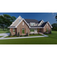 BLUE HOUSE PLANS - BHP-20-275: 4 BED, 3.5 BATH, FRENCH COUNTRY STYLE WITH A 2 CAR ATTACHED GARAGE AND A SECOND FLOOR BONUS ROOM