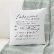 Personalized Love Endures Throw Pillow