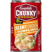 Campbells Chunky Soup, Creamy Chicken & Dumplings, 18.8 oz.