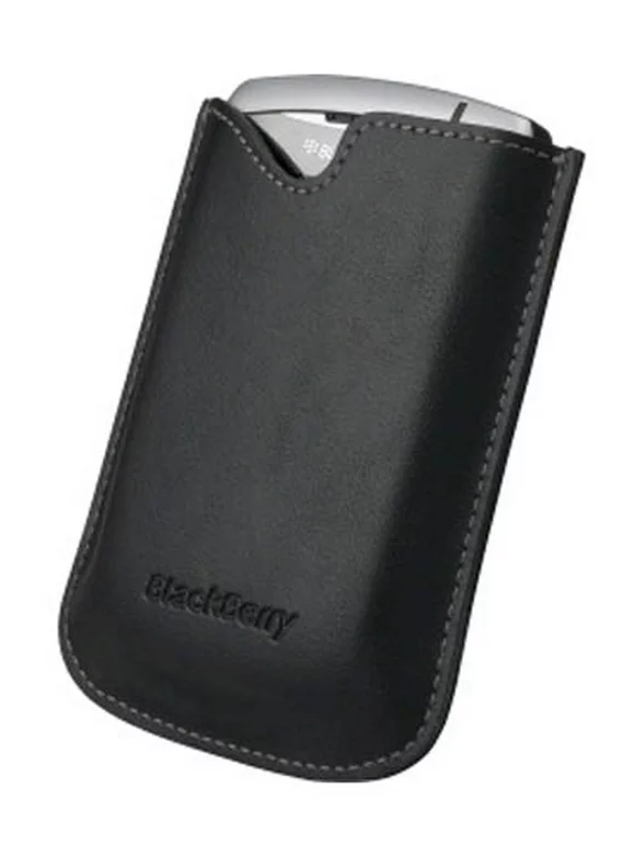 OEM Blackberry 8310 8320 8330 Curve Leather Pocket without belt clip, Black