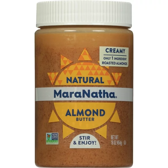 MaraNatha Natural Creamy Roasted Almond Butter Spread, 16 oz