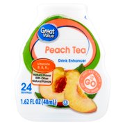 (3 Pack) Great Value Peach Tea Drink Enhancer, 1.62 fl oz