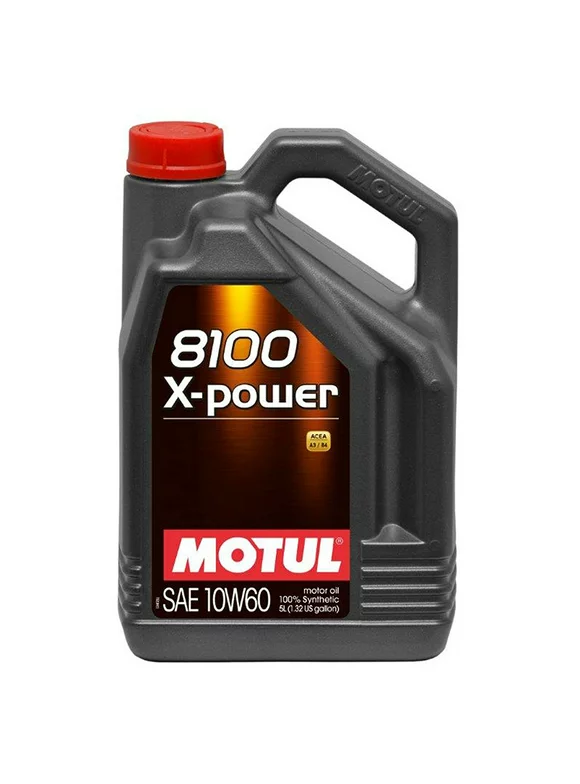 Motul 8100 X-Power 10W60 100% Synthetic Engine Oil 5 Liter (106144)