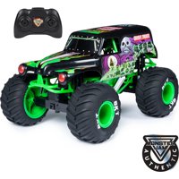 Monster Jam, Official Grave Digger Remote Control Monster Truck, 1:10 Scale, with lights and sounds, for Ages 4 and Up