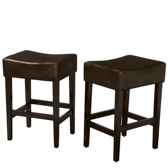 Noble House 25.75" Counter Stool in Brown (Set of 2)