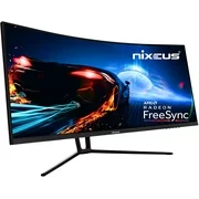 Nixeus EDG 34 Ultrawide 3440 x 1440 AMD Radeon FreeSync Certified 144Hz 1500R Curved Gaming Monitor with Tilt Only Stand (NX-EDG34S)