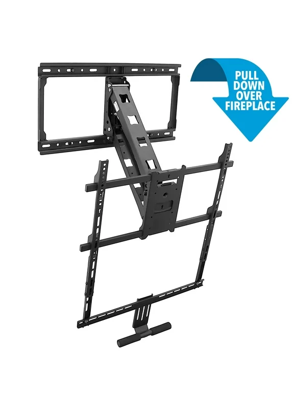 Mount-It! Pull Down Tv Mount, Mantel Fireplace Mount, Fits 40"upto Max 80" Tv's, Capacity 62 lbs.