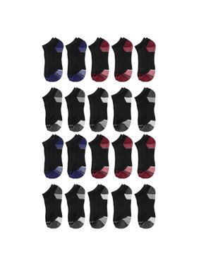 Tony Hawk Boys Socks, 20 Pack No Show Socks Sizes 6 - 11