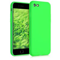 kwmobile TPU Case Compatible with Apple iPhone 7/8 / SE (2020) - Soft Thin Slim Smooth Flexible Protective Phone Cover - Neon Green