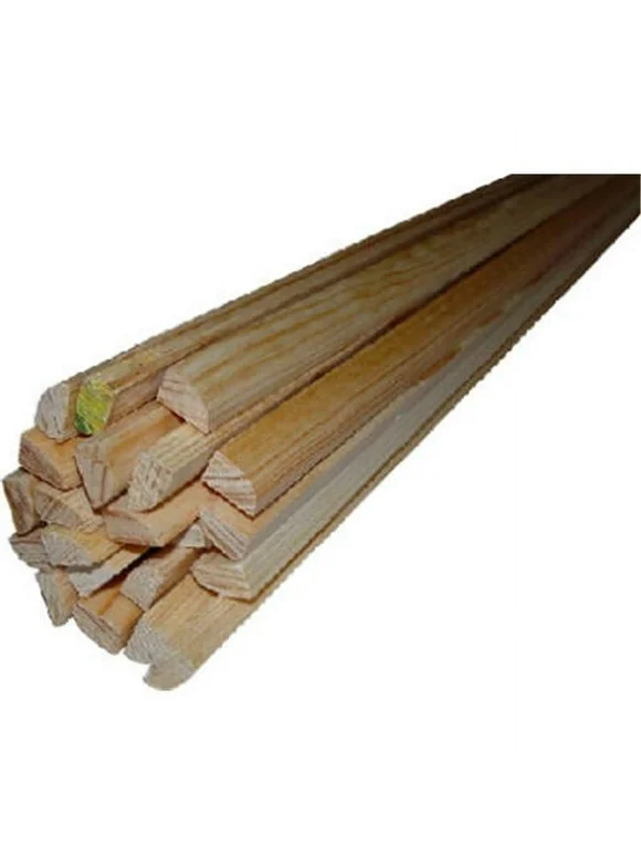 Alexandria Moulding 0W126-20096C1 Base Shoe Solid Pine Molding- 0.5 in. x 8 ft. - Pack of 10
