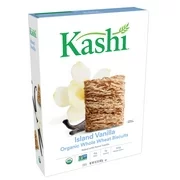 Kashi Breakfast Cereal, Vegan Protein, Organic Fiber Cereal, Island Vanilla, 16.3oz, 1 Box