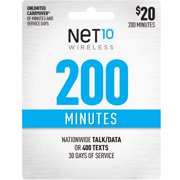 Net10 $20 Basic Prepaid 30-Day Plan (Email Delivery)