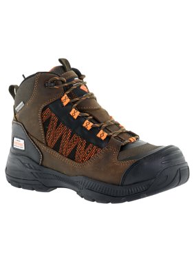 Herman Survivor Professional Series Men's Scraper 6 Inch Work Boot, ASTM Rated Composite Toe, Slip Resistant, Brown and Black