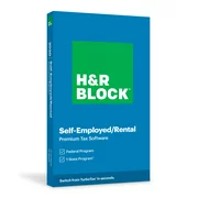 H&R Block, Self-Employed/Rental, Premium Tax Software 2020