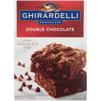 (2 pack) Ghirardelli Double Chocolate Premium Brownie Mix, 18 oz