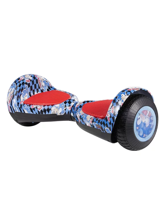 Sonic the Hedgehog Hoverboard with 3D LED Light up Wheels, Hover board for kids ages 6 - 12