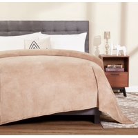 Mainstays Plush King Bed Blanket in Brown