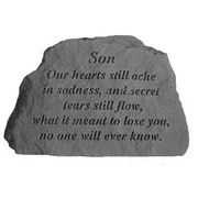 Son - Our Hearts Still... Memorial Garden Stone