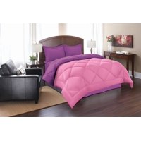 Elegant Comfort Goose Down Alternative Reversible 2pc Comforter Set- Available In A Few Sizes And Colors , Twin, Pink/Purple
