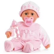 First Words 15" Baby Doll - Soft Pink with Bottle and Pacifier