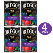 Oregon Fruit Mixed Whole Berries in Light Syrup, 4pk-14.6oz Can
