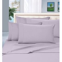 1800 Thread Count Wrinkle 6-Piece Bed Sheet set, Deep Pocket, HypoAllergenic - King Lilac