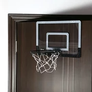 Mini Basketball Hoop System Set Over the Door with Backboard Breakaway Rim Basketball Pump Tools Easy Installation Indoor Kids Adults