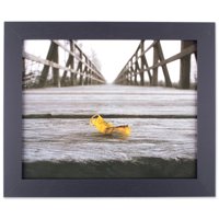 DII Black Wall Picture Frame 8x10" with Protective Glass Covering - For Wall or Desk Display