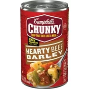 Campbell's Chunky Hearty Beef Barley Soup, 18.8 Ounce, Pack of 6