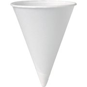 Solo, SCC4R2050, Eco-Forward 4 oz Paper Cone Water Cups, 5000 / Carton, White