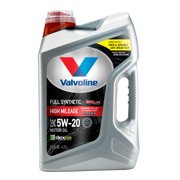 Valvoline Full Synthetic High Mileage with MaxLife Technology SAE 5W-20 Motor Oil, Easy-Pour 5 Quart