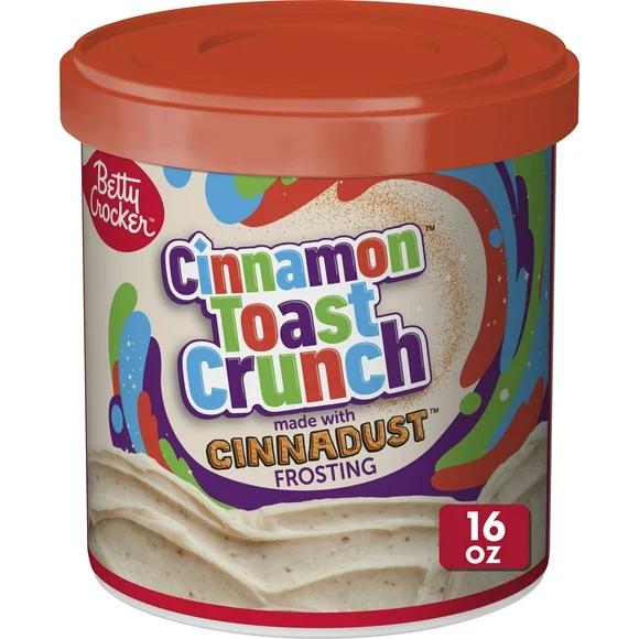 Betty Crocker Cinnamon Toast Crunch Frosting, Made with Cinnadust, 16 oz