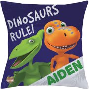 Personalized Dinosaur Train Dinosaurs Rule Throw Pillow