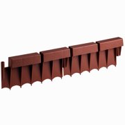 Suncast BBE10TC 10 Foot Interlocking Brick Resin Border Edging, 12 Inch Sections, 10 per box
