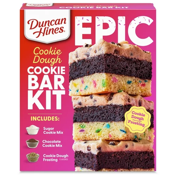 Duncan Hines EPIC Baking Kit Cookie Dough Cookie Bar Kit, 27.52 oz.