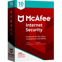McAfee Internet Security 10 Device Antivirus Software