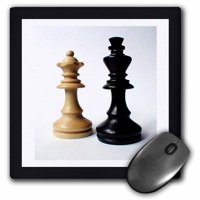 3dRose King n Queen Of Chess, Mouse Pad, 8 by 8 inches