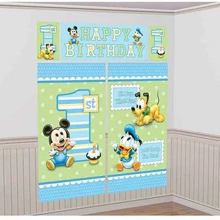 Disney Mickey Mouse 1st Birthday Scene Setter