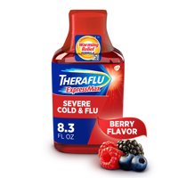 Theraflu Expressmax Severe Cold and Flu Syrup Medicine, Berry Flavor, 8.3 fl. Oz.
