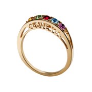 Family Jewelry Personalized Mother's 10kt "I Love You" Family Birthstone Ring