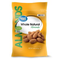 Great Value Whole Natural Almonds, 14 oz