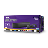Roku Streambar | 4K/HD/HDR streaming media player & premium audio, all in one, includes Roku voice remote