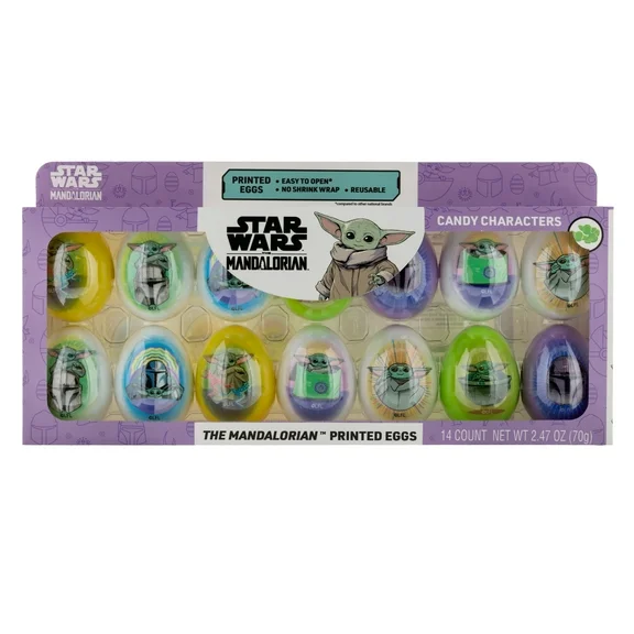 Galerie Star Wars: The Mandalorian™ 14 Count Special Edition Printed Eggs in Box with Candy, 2.47 oz