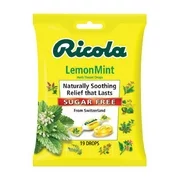 4 Pack - Ricola Sugar Free Herb Throat Drops Lemon Mint 19 Each